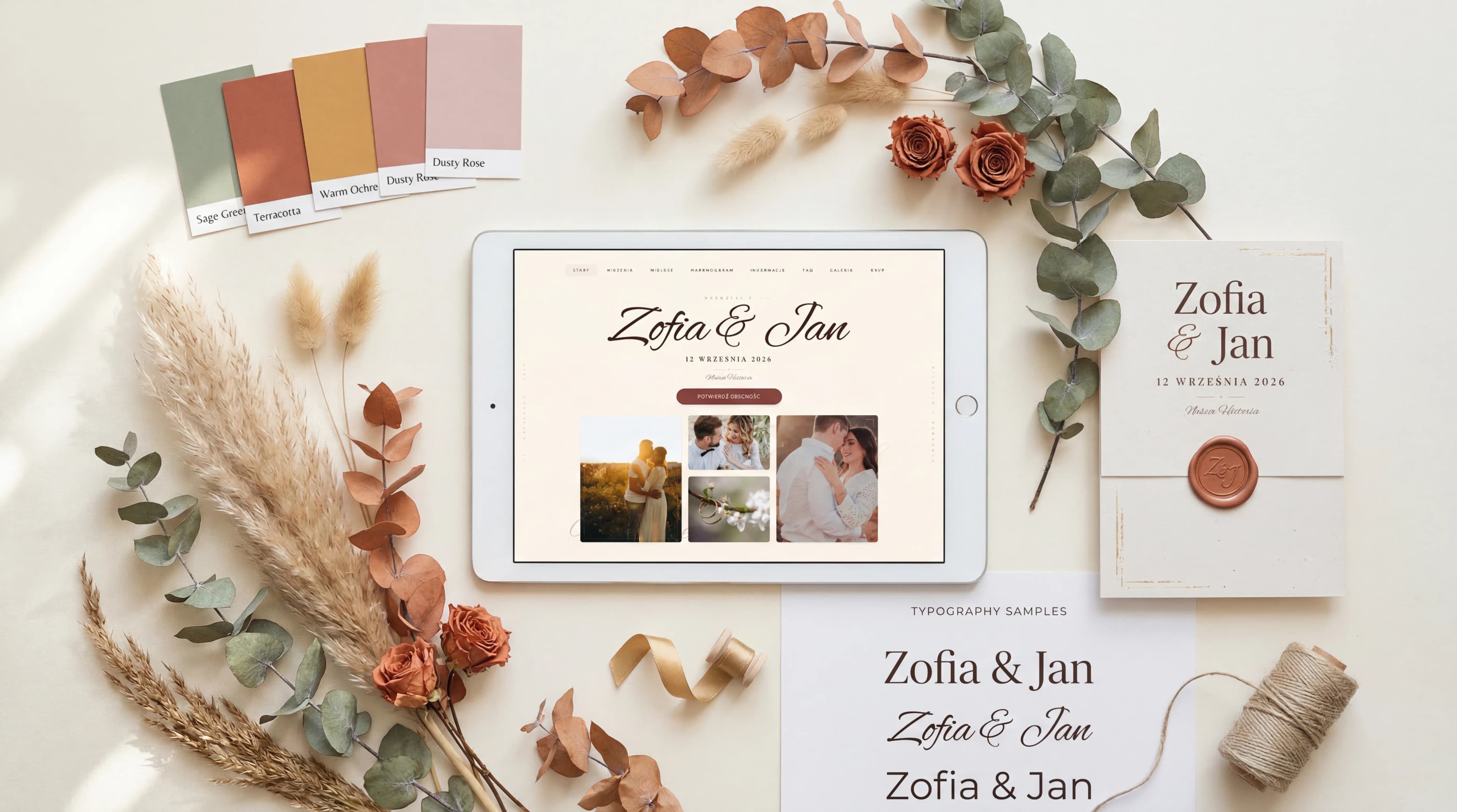 Trendy ślubne 2026 — cyfrowe zaproszenia i strony ślubne